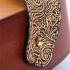 Faux PU Leather Guitar Strap 2.5 Inch Width Adjustable Length  Soft Embroidered Belt For Classical Acoustic Electric Bass Guitars Musical Instrument Accessories (Cut From A Single Piece Of Leather Patterns May Slightly Differ From The Picture)